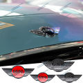3D ABS For Mini Car Front Hood Bonnet Emblem Rear Tail Bumper Trunk Sticker Badge For R50 R52 R54 R53 R56 R58 R59 R60 F55 Cooper. 