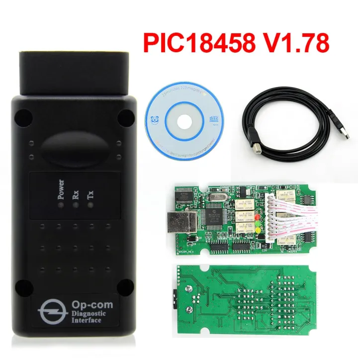 2019 Professional OPCOM V1.65 V1.70 V1.99 firmware A+ quality OP-COM For Opel Diagnostic-tool OP COM real pic18f458 flash update - OP COM V1.78