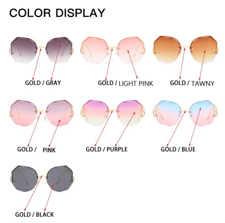 RTBOFY%20Retro%20Polygon%20Framless%20Trim%20Sunglasses%20for%20Women%20Gradient%20Color%20-%20Image%204