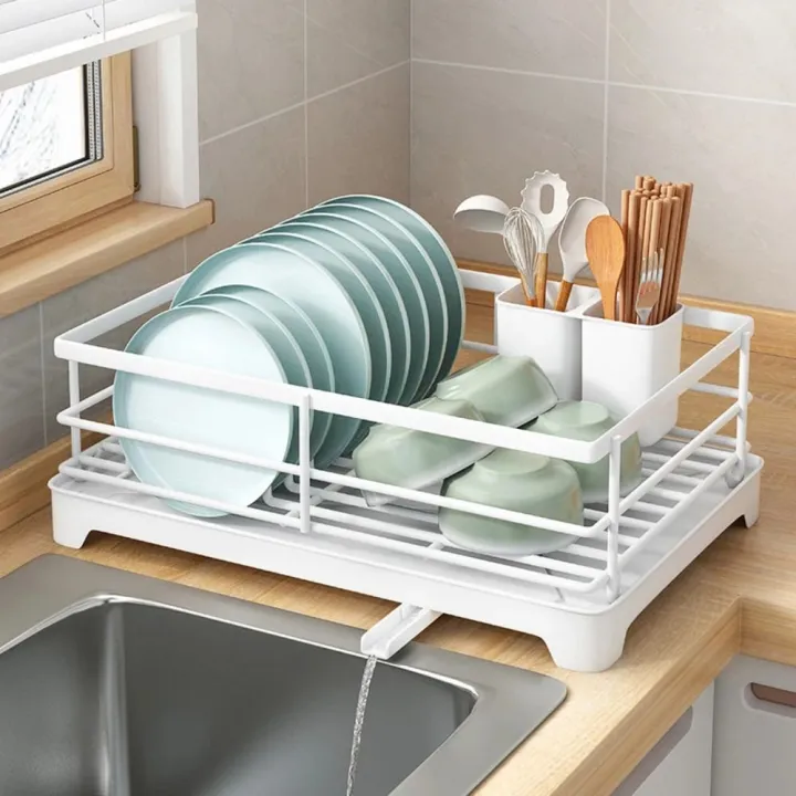 Clean Dish Storage Rack New 2-Layer Kitchen Dish Drying Rack Moisture-Proof Versatile Dish Rack ...