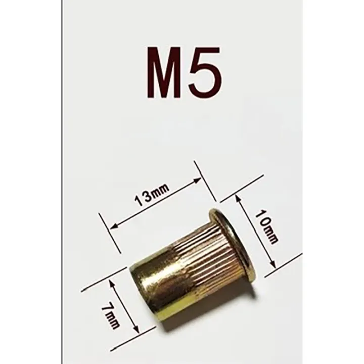 Pull rivet nut with flat , vertical pattern, small sinking , Ram screw ...