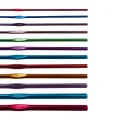 Crochet Hooks Set - 12pcs ( 2mm to 8mm ) Premium Knitting Needle Multicolor Aluminium Set. 