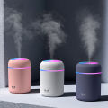 300ml USB Cool Mist Maker Air Humidifier USB Cool Mist Sprayer Portable 300ml Electric Air Humidifier Aroma Oil Diffuser with Colorful Night Light for Home Car. 