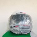 UP 2 Alien White Motor Bike Helmet SLS Certified. 