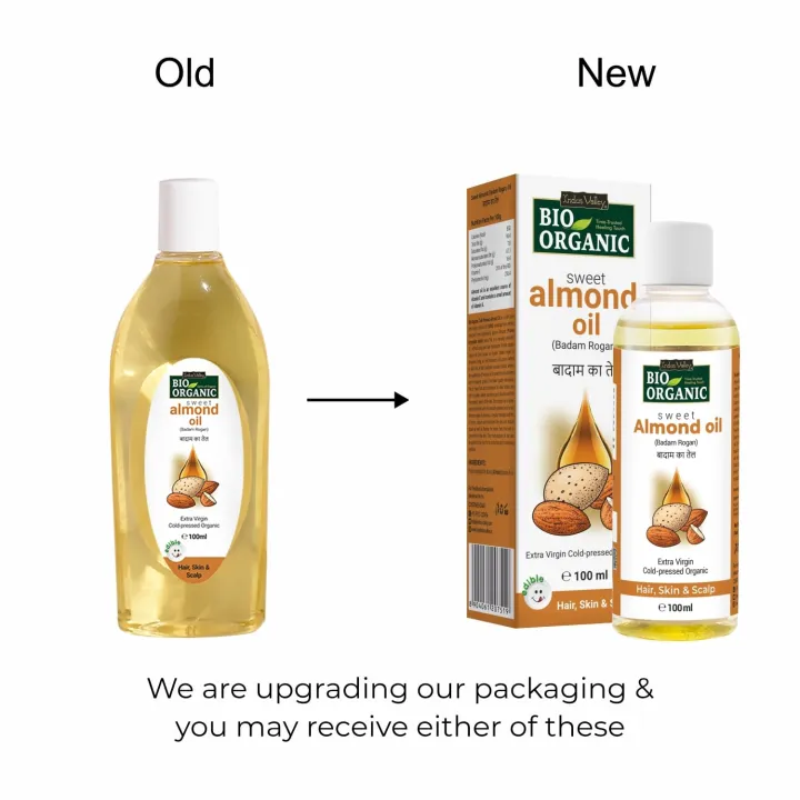 INDUS%20VALLEY%20Bio%20Organic%20Cold%20Pressed%20Almond%20Oil%20for%20Soft%20&%20Shiny%20Hair,%20Glowing%20Skin,%20Hair%20Damage%20Protection,%20Pure%20Roghan%20Badam%20Oil(Tail)%20for%20Baby%20Massage%20-%20100ml%20Brand%09INDUS%20VALLEY%20Scent%09Almond%20Oil%20-%20100ml%20%20(FROM%20INDIA)%20-%20Image%202