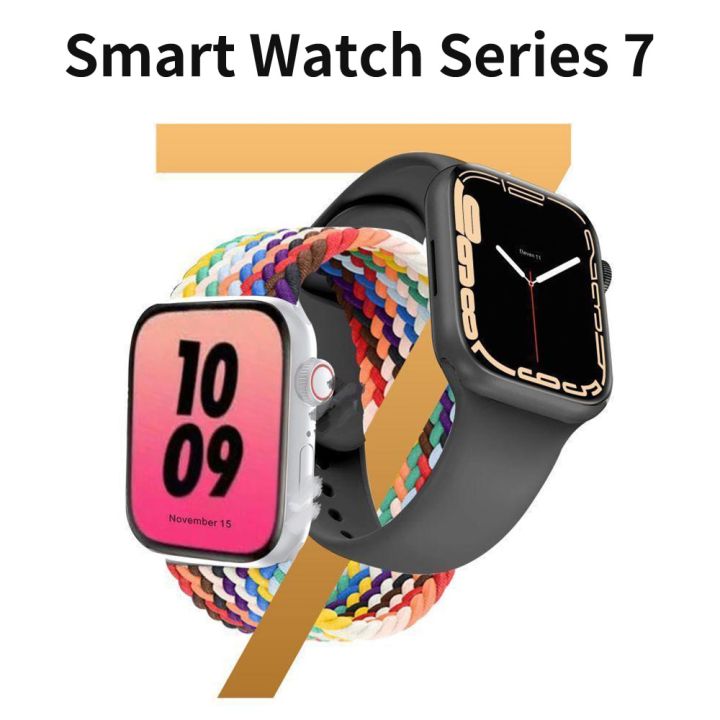 i7 Plus Smart Watch Series 7 Bluetooth Calling Display and magnetic charger and provide Heartbeat , Fitness , Bluetooth 5.0 , Blood