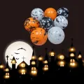 10 Pcs Halloween Pumpkin Latex Balloon 12 Inch  Party Balloons Black Orange Kids Toys. 