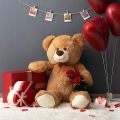 HollyHOME Teddy Bear Plush Giant Teddy Bears Stuffed Animals Teddy Bear Love 12 inch. 