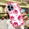 Super Girls Case For Samsung A12 3D Cute Cartoon Bear Lotso Lots-o'-Huggin' Little Monster Mobile Phone Casing Soft Silicone Cases Soft Luxury Cover Liquid Coque. 