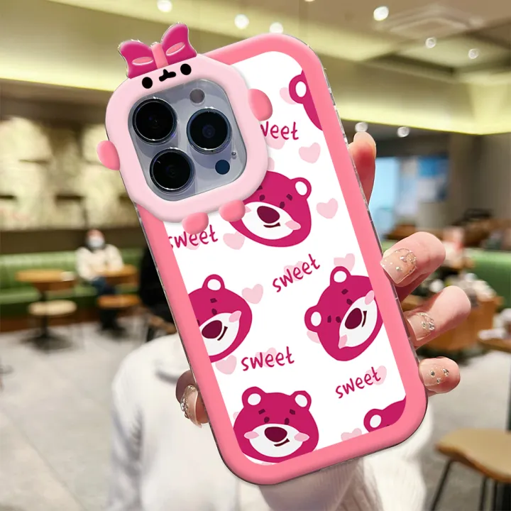 Super%20Girls%20Case%20For%20Samsung%20A12%203D%20Cute%20Cartoon%20Bear%20Lotso%20Lots-o'-Huggin'%20Little%20Monster%20Mobile%20Phone%20Casing%20Soft%20Silicone%20Cases%20Soft%20Luxury%20Cover%20Liquid%20Coque%20-%20Image%203