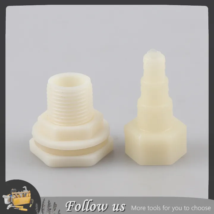 【ZOSR】1/2" tank Bulkhead Pipe Joints bucket inlet outlet connector water tank drainage