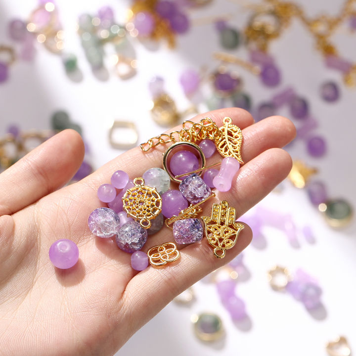 St.kunkka%2030g%20Mixed%20Round%20Glass%20Beads%20Slub%20Beads%20With%20Metal%20Accessories%20For%20DIY%20Bracelets%20Necklaces%20Jewelry%20Jewelry%20Accessories%20Making%20-%20Image%205