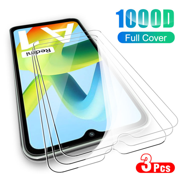 3PCS Protective Glass Case For Xiaomi Redmi A1 A2 Plus Tempered Film Readmi A1 A 1 2 1A RedmiA1 4G 6.52 Screen Protector Cover