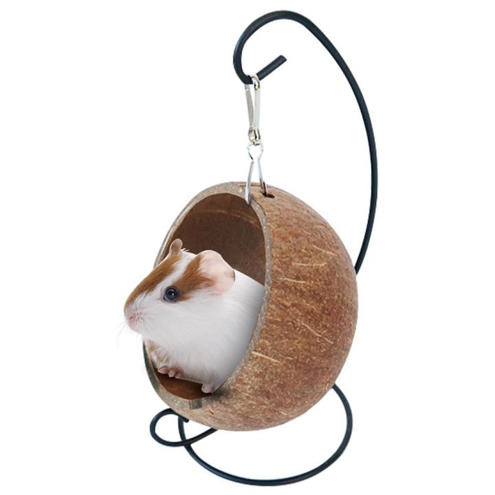 Picture of 【wholesle668 Store】Hamster Coconut Hideout Suspension Coconut Hamster ...
