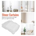 Window White Sheer Curtains 108 Inches Long 2 Panels Sheer White Curtains Clear Curtains Basic Rod Pocket Panel. 
