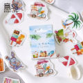 23/46 Pcs Let's Go Surfing Kawaii Paper Journaling Sticker Set For Gift Packing Scrapbooking Album Planner Journal Arts DIY Craft. 