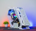 ROG GAMING CASING WHITE WITH 3 RGB FAN | RGB Gaming Desktop Casing. 