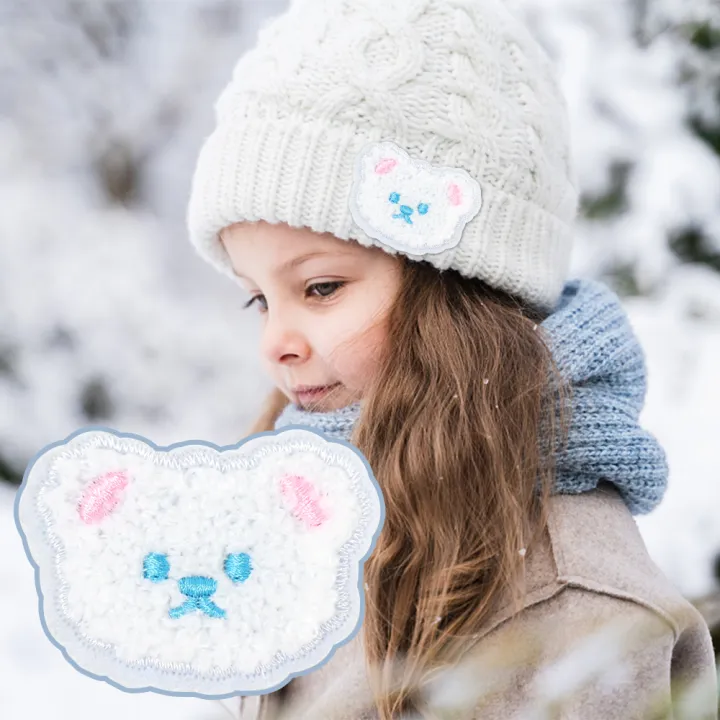 4pcs%20Lovely%20Plush%20Teddy%20Bear%20Patch%20Embroidery%20Cloth%20Stickers%20Fashionable%20Patchwork%20With%20Self-adhesive%20Decoration%20For%20Bag%20Clothing%20-%20Image%206
