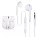 5G Wired Earphones 3.5mm Jack In Ear Earbuds Stereo Bass Sound Earphone White Color Headset With Microphone handfree. 