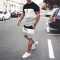 2022 New Summer Men's T-Shirt Suits Men's Comfortable Sportswear T-Shirt Shorts Suits Sportswear Suits Men's Oversized Clothes. 