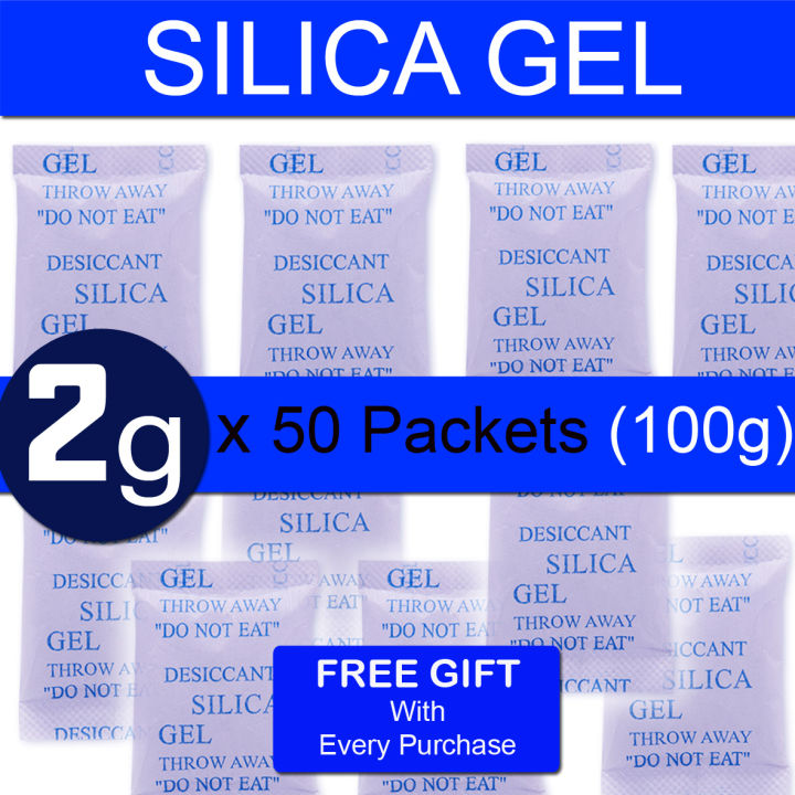 Silica Gel Desiccant Sachet 50 Packets