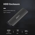 【SPAIN USB 3.1 2 Type C Enclosure Hard State Drives for M.2 NVMe PCIe 2232 2260 2280 SSD. 