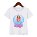Kawaii Girls T-Shirts Cute Like Nastya Kids Tshirt Summer Girls Clothes Children's T Shirts White Pink Short sleeve Tops 3-13Y. 