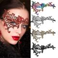 Believesinkinte Lace Eye Masks Halloween Eye Mask Women Party Favor Masquerade Mask Half Face Death Dress Up Accessories. 
