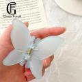 Fixed Hair Accessory Hair Claw Women Clip Shape Solid Color Double Layers Anti-slip Decoration Fixation Ponytail Lady Elastic Gripper Hair Claw Clip. 
