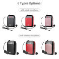 Portable Voice Speaker Amplifier for Teachers with wi-rel-ess Microphone Headset Waistband Rechar-geable Personal b-t Speaker Support Music Recording FM Ra-dio for Classroom Meeting Training Tour Guides Promotions Singing. 