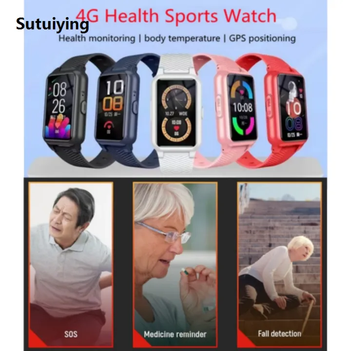 Sutuiying Elderly Smart Watch For Seniors Kids Fall Detection ...