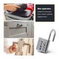 Small 6-Digit Button Combination Padlock 3-Digit Lock Mechanism Blind Button Password Lock Number 10-Digit Password Padlock Drawer Bag for Travel Luggage Lock Baggage Luggage School Locker Shed Cabinet Tool Box Garage Chain Gate Cage Digit Padlock. 