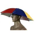 Polyester Umbrella Hat Folding Adjustable Anti-UV Hands Free Umbrellas Waterproof Fishing Gardening Golf Sunshade Outdoor for Kids Adults. 