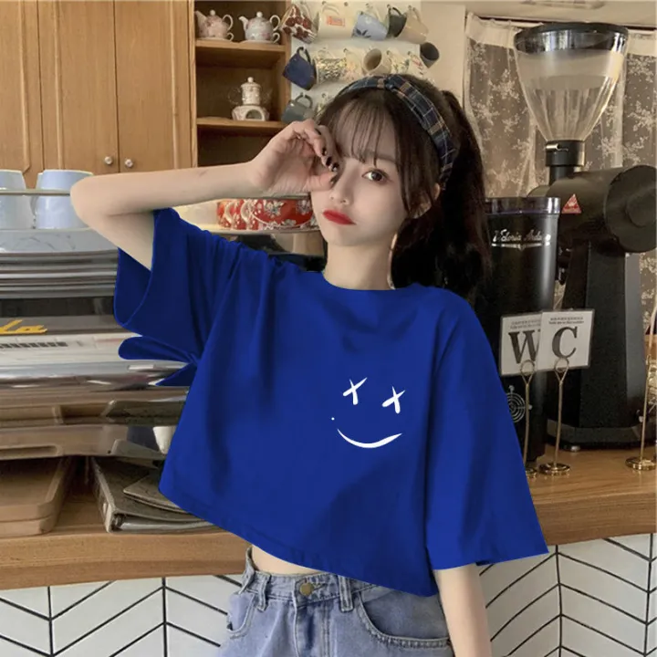 Summer%20Korean%20Style%20Short%20SleeveTWomen's%20T-shirt%20New%20Design%20Sense%20Niche%20Cropped%20Sweet%20Hot%20Girl%20All-Matching%20Printed%20TopinsTide%20-%20Image%205