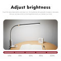 24 LEDs Clamp Clip Light Table Lamp Eye Protec-tion Stepless Dimmable Bendable USB Powered Touch Sensor Control Brightness Adjustable Flexible Lamp Desk Reading Working Studying 5W. 