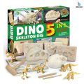 Dinosaur Toys Dino Toy 5 in 1 Dinosaurs Fossil Bones Excavation Prehistoric animal Dig up Dino Best selling toy 2020 DIY Learning Educational STEM Science Kit Toy for Kids Gift. 