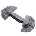 40Pcs thread measuring gage 60 degree whitworth metric screw thread pitch gauge. 
