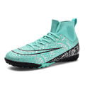 Original Print Football Field Boots For Men High Top FG/TF Men's Futsal Shoes Outdoor Non-slip Society Soccer Training Shoes Man. 