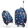 Kids Trolley Bag On Wheels School Wheeled Backpack For Boys Children School Rolling Backpack Girls Travel Luggage Trolley Bags. 