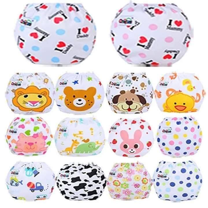 printed washable diaper 5 with 5 insert miscrofabric