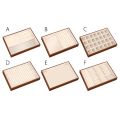Portable Small Size Wood Grain Jewelry Tray Walnut Wood Large Capacity Jewelry Storage Drawer Stackable Simple Design Wooden Jewelry Box Jewelry Packaging. 