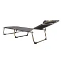 Foldable Sleep Bed Adjustable Backrest Comfortable Feel 3 Folds Portable Bed with Pillow for Outdoor Activities. 