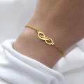 Stainless Steel Bracelets Design Infinity Symbol Pendant Chains Charms Bracelet For Women Jewelry Party S. 