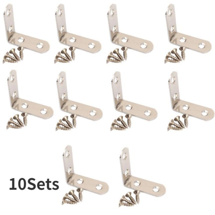 10Pcs/10Sets%20Black%20Silver%20L-shaped%20Right%20Angle%20Support%20Corner%20Brackets%20Heavy%20Duty%20Connection%20Metal%20Partition%20Bracket%20Wardrobe%20Fixed%20Tool%20-%20Image%209