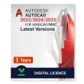 AutoCAD Introduction (Mini Magazine) + Genuine License (3 Year Subscription). 