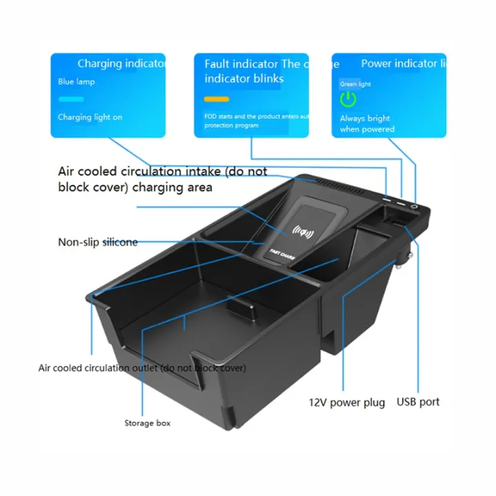 For%2017-21%20Audi%20A4L/A5/RS5/RS4/S4/S5%20Central%20Console%20Car%20Board%20Wireless%20Charger%20Board%20Charger%20-%20Image%204