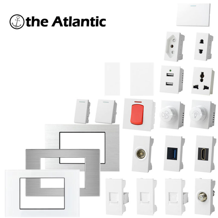 T1 Series -118 Type Socket USB Socket Accessories Module Panel DIY Socket Brazil Socket Modular Power Socket And TV RJ45 HDMI