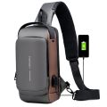 Men Crossbody Bag Waterproof Chest Bag Multifunction USB Shoulder Bag Anti-Theft Travel Messenger Chest Sling Pack Fashion Luxury Designer. 