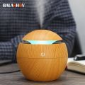 130ML Air Humidifier Ultrasonic USB Aroma Diffuser Wood Grain LED Night Light Electric Essential Oil Diffuser Aromatherapy Home. 
