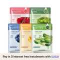 Natural Essence Face Mask 5 Pack Set (Organic Collagen Fruits Facial Sheet Mask). 
